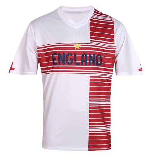 HANLIDA Mens 2026 Fan Soccer Jersey England Soccer Jersey- Fan Version Short Sleeve Shirt for Game Day