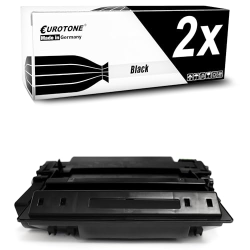 Toner Q6511X résistant aux bavures pour HP Laserjet 2420 - Pack 2 Eurotone 11X