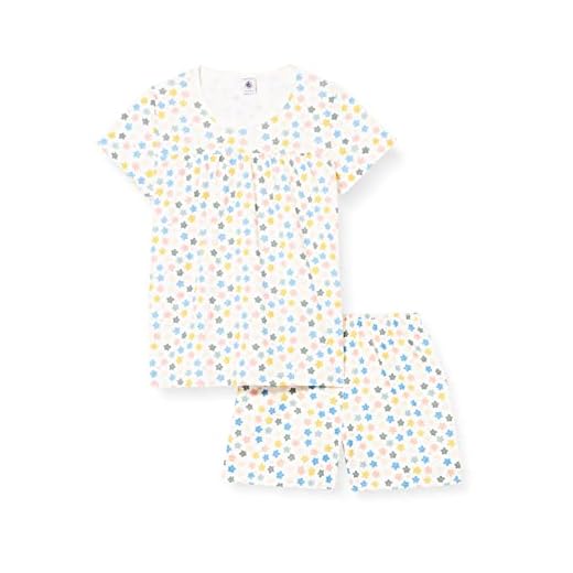 Petit Bateau Pyjacourt Fille Blanc 12 ans