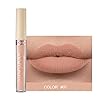 MAEPEOR Matte Liquid Lipstick 6PCS Nude Velvety Lip Gloss Kit Long-Lasting Wear Non-Stick Cup and Not Fade Lipstick Set for Warm or Cool Undertone (Nude Series, 6PCS-E)