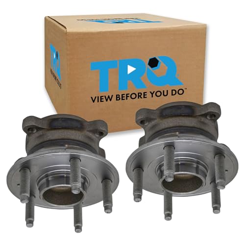 Image of TRQ Rear Left and Right Wheel Bearing and Hub Assembly Set 2 Piece Compatible with 2013 Chevrolet Cruze 2014-2015, 15 Inch Wheels 2016 Cruze Limited