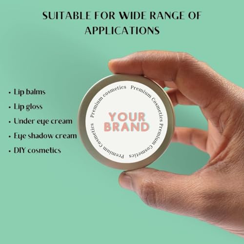 Image of Kalart Creations Silver Aluminium Lip Balm Empty Refillable Containers 15 ml - pack of 4