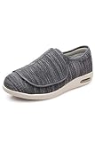ZUMEIJIA Women's Diabetic Shoes for Women Casual Adjustable Walking Shoes Wide Shoes for Elderly Swo