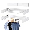 Wall Mounted Clothes Drying Rack 315 Wide Foldable Laundry Hanger Dryer Rack Collapsible Hanging Drying RacksClothes Drying Rack OutdoorsDrying Rack Wall Mounted