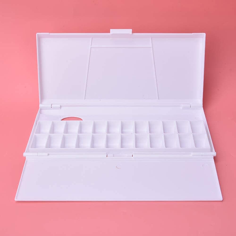 Paleta, pudełko z farbą akwarelową 24 siatka z paletą przenośna paleta kolorów akwarela gwasz pudełko z farbą Art Color