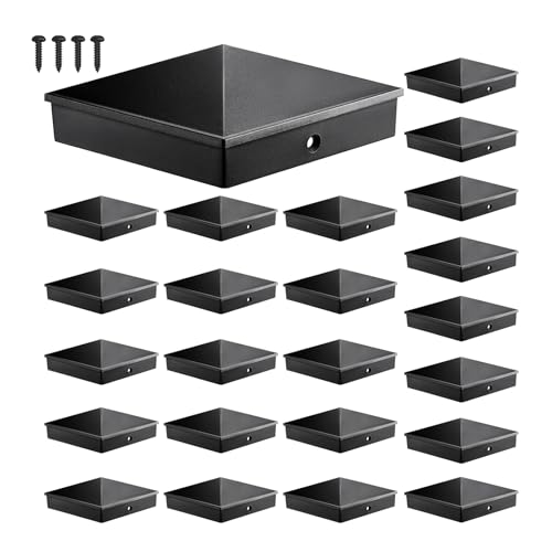 Threekia 4x4 Post Caps Black (Fits 3.5