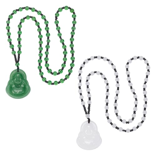 Dimensioni della collana: la collana Buddha è lunga circa 64 cm fino a 65 cm, e la rondella inferiore è lunga da 5,5 mm a 6,5 mm. Il ciondolo è lungo 44 mm. Questa lunga collana è perfetta da abbinare con abiti, magliette, cappotti, e altri indumenti.