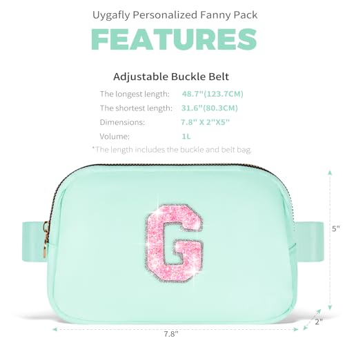 Image of Uygafly Gift for Teen Girls Kids Daughter Her - Birthday Gifts for 3 4 5 6 7 8 9 10 11 12 13 Year Old Girls,Fanny Pack Crossbody Bag Purse Belt Bag Cute Trendy Stuff | Green,G