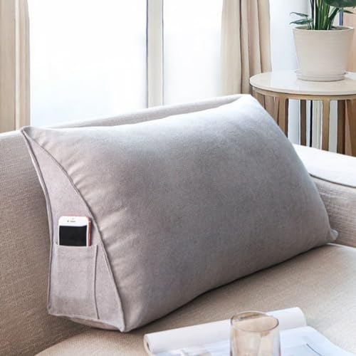Almohada triangular de algodón 70 cm x 35 cm ajustable