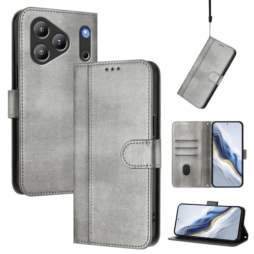 �X�}�z�P�[�X �Ή��@�� for Blackview Wave 7C �X�}�z�P�[�X�y�J�[�h�z���_�[�E�E�H���b�g�E�}�O�l�b�g�o�b�N���E�t���b�v�E�X�^���h�@�\�t���zGray