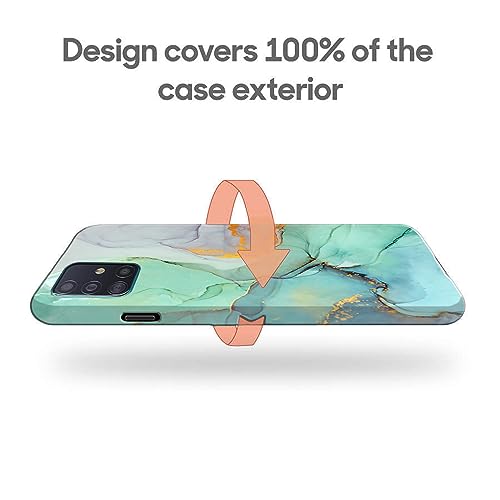 Image of COLORflow Back Cover Compatible with Samsung Galaxy A71 | Beautiful Green Marble | Designer Printed Hard CASE Bumper Back Cover