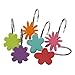 Creative Bath Products All That Jazz Collection Curtain, Shower Hooks, 12 Pack, red