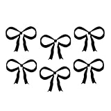 Santa Barbara Design Studio Christmas Wine Glass Cocktail Drink Markers Wine Glass Charms, Set of 6, Bow