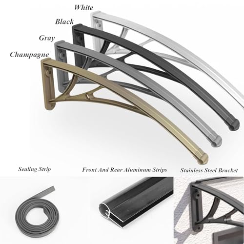 Auvent transparent pour porte de balcon protégeant vos proches de la pluie