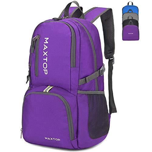 MAXTOP 30L Backpack Ultra Lightweight Packable Foldable Rucksack Water Resistent For Men Women Outdoor Camping Hiking Travel Daypack Handy Durable Gifts For Men Women