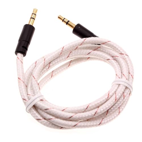 Aux Cable 3.5mm para Motorola Moto G 5G (2024-2022) Blanco