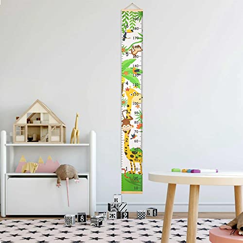 Tabela de crescimento do bebê, tabela de parede de altura para crianças, moldura de madeira de 200 x