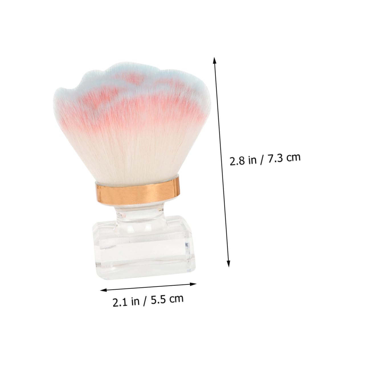 FOMIYES Portable and Sturdy Rose Shape Foundation Brush Makeup and Nail Cleaning Powder Applicator Cosmetic Tool