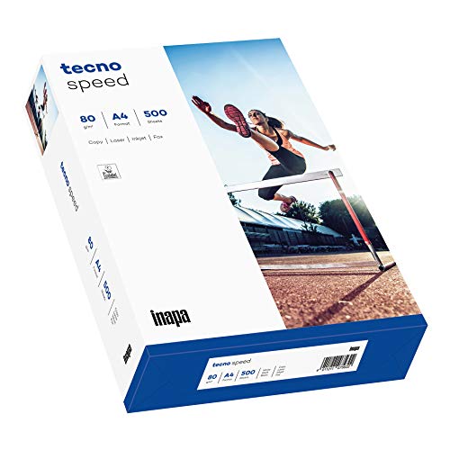 inapa Drucker-/Kopierpapier tecno Speed: 80 g/m², A4, weiß, 500 Blatt - schnell und staufrei drucken – Bild 3
