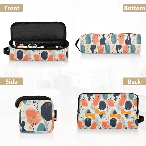 Bolsa organizadora para herramientas de cabello con diseño silueta abstracta marble, resistente al calor para planchas, rizadores y cepillos, portátil para viaje miniatura 5