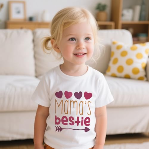 Image of Toddler Girls Shirt Baby Girl Short Sleeve Soft Cotton Graphic T-Shirts Kids Summer Tee Top (US, Age, 3 Years, White-106)