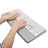 Magic Keyboard Wrist Rest Ergonomic Keyboard Stand Compatible with Wireless Magic Keyboard 2 with Numeric Keypad (Gray Silicone)