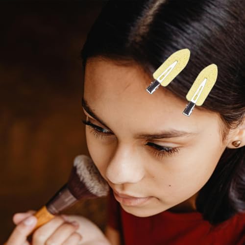 Pinzas para el cabello sin marcas para mujer 60 piezas, clips para peinar 2.36in (transparente amarillo) miniatura 6