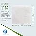 Dynarex Alcohol Prep Pads, Medical-Grade and Non-Woven Prep Pads, Saturated with 70% Isopropyl Alcohol, Rapid-Acting Antiseptic Wipes, 1-Ply, Medium, 1 Box of 100 Alcohol Prep Pads