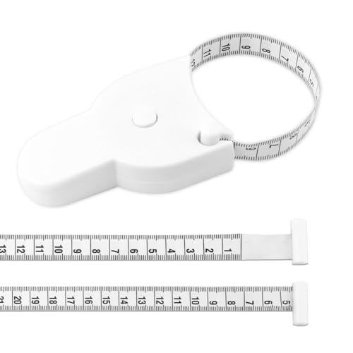 Cinta métrica automática circunferencia 150 cm – Cinta métrica suave en centímetros para cuerpo, cintura, confección, bricolaje, costura, fitness, herramienta precisa y compacta