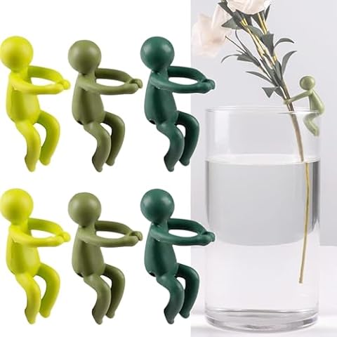 6Pcs Plant Propagation Friends, Plant Cutting Holder for Stems, Sprouts and Shoots,Plant Stem Support Tool for Sprouts, Stems, Shoots and Cuttings (Green,6PCS) Cover