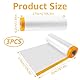 WOPPLXY 3 Rollen Abdeckfolie mit Klebeband, 270cm x 20m Malerfolie, Transparent PE-Folie mit Gelb Papier Maler Abdeckfolie zum Staubschutz, Lackieren von Autowänden