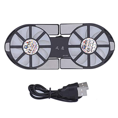 Base enfriadora para laptop Tyenaza con doble ventilador miniatura 1
