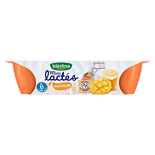  Blédina - Mini Lactés Mangue, pack de 6