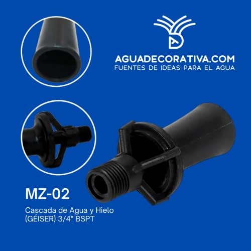 Agua Decorativa Boquillas para Fuentes Sumergidas de Chorro Espumoso Caños Toberas Surtidores de Agua para Estanques Eductores Mezclado