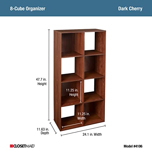 Closetmaid 4106 Cubeicals Organizer, 8-Cube, Dark Cherry #TOP2