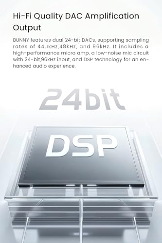 Image of TANCHJIM Bunny Gaming Earphones with Single Dynamic Dual-Chamber Driver, Wired Earbuds IEM, 1DD 0.78 2pin Monitor with Bass Boot Maze Cavity, Entry-Level HiFi in-Ear Headphones with Mic - USB Type C | Bass Boot Maze Cavity, 1DD Dual-Chamber Driver, Built-in DSP, Lightweight, Audiophile in-Ear Earphone, APP Control