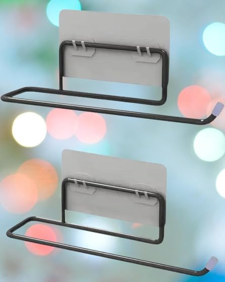 Wall Mounted Paper Towel Holders - Black Set of 2 -1 Wall Mounted Paper Towel Holders - Black Set of 2 -1