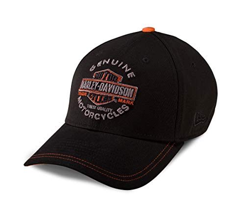 Harley-Davidson Men's Genuine Trademark 39Thirty Cap, Black (Large)