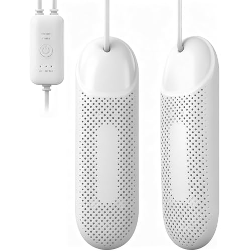 Flintronic Elektrischer Schuhtrockner, Schuhtrockner Elektrisch, Tragbarer Schuhtrockner mit 3 Modi Timer, Stiefeltrockner für Skischuhe Socken Schuhe Handschuhe (EU-Stecker)