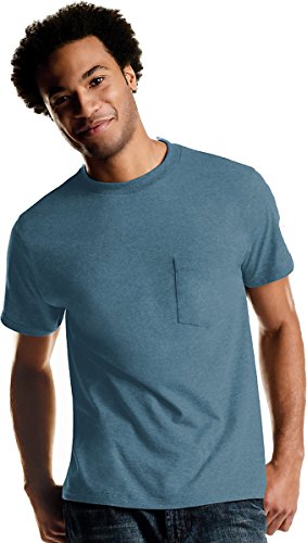 Hanes mens Freshiq Odor Control 4-pack Pocket Crew T-shirt Underwear, Assorted, X-Large US