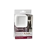 Mozaik 48-Piece Disposable Mini Appetizer Set with Bowls and Flatware