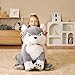 EARTHSOUND Giant Wolf Stuffed Animal Plush Toy,23