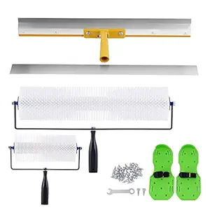 Self Levelling Tool Kit for Floors, Cement Self Levelling Concrete Tool Kit, Epoxy Floor Tools Kit with Spike Shoes Needle Length 28mm