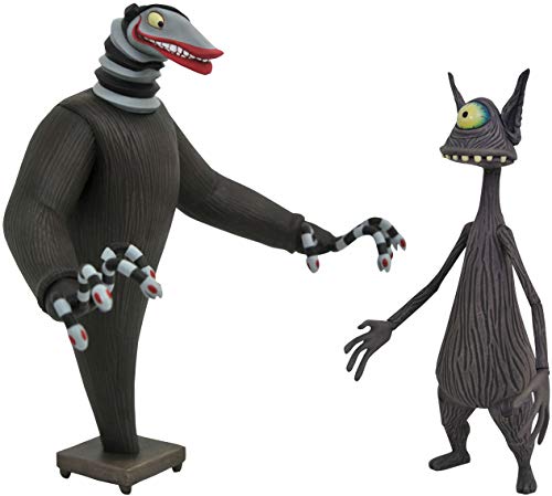 DIAMOND SELECT TOYS The Nightmare Before Christmas: The Creature Under The Stairs & Cyclops Select Action Figure, Multicolor