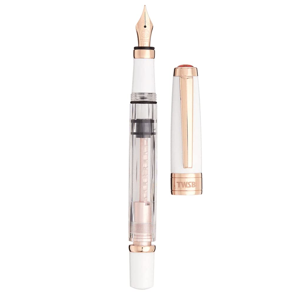 TWSBI, Fountain Pen - Diamond 580 White Rose Gold II (Extra Fine) - Image 2