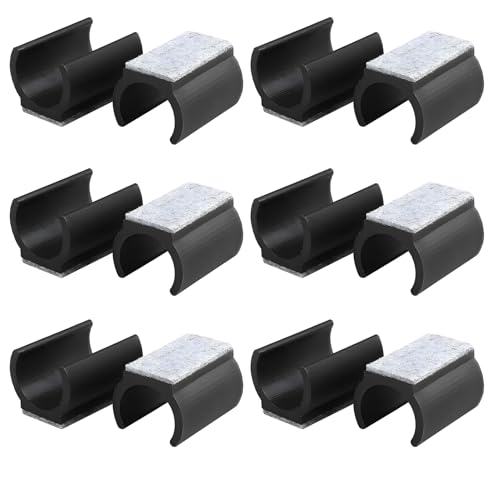 SRLWMYI 12 Stück Stuhlgleiter Freischwinger Möbelgleiter Filzgleiter für Schwingstühle Durchmesser 24-25 mm, für Freischwinger Stühle Schützen Sie Fliesenböden Holzböden und Reduzieren Sie Lärm