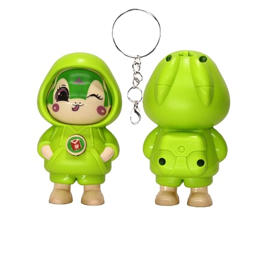 Image of WOYAX Face Changing Keychain with 3 Expressions 3D Cartoon Character ABS Toy Key Holder Unisex Keychain for Bags, Cars & Gifts Cute Action Figure for Kids & Adults