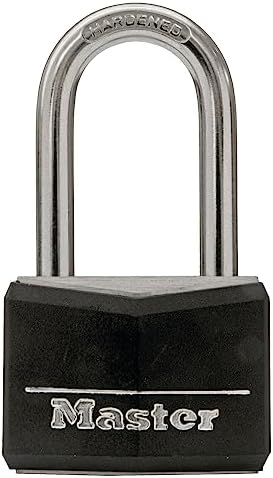 Cadenas à Manchon Master Lock 141DLF - 1-9/16" - Revêtement Aluminium - Noir