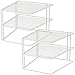 2 x wkład do szafy z 2 półkami - biały, 25 x 25 x 20 cm, metal z osłoną z tworzywa sztucznego