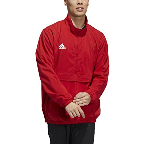 adidas Mens Stadium 1/4 Zip Woven Long Sleeve L